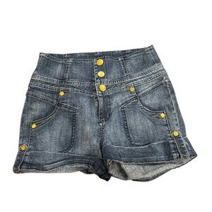 Vintage 90s Guess Jeans High-Waisted Denim Shorts – Size 28